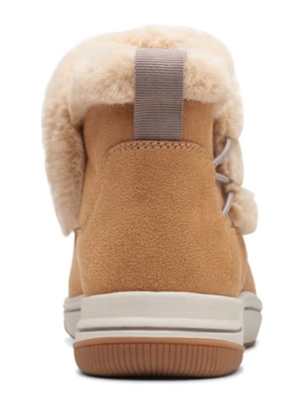 Clarks Breeze Fur Ankle Booties Tan Faux Fur Size 7W NWT - Picture 5 of 7